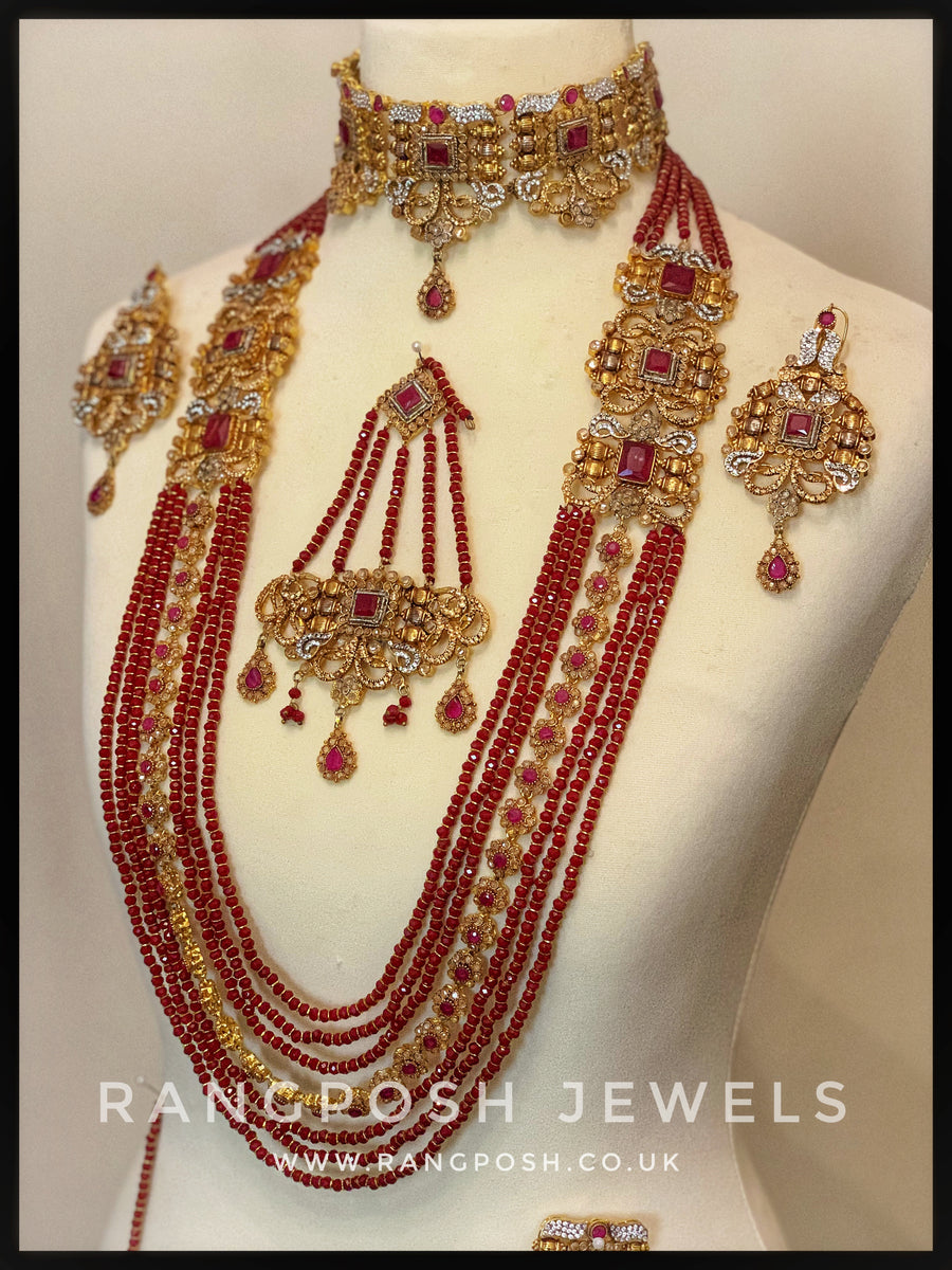 Pakistani bridal jewellery mala on sale set